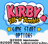 Kirby Tilt 'n' Tumble (USA) Title Screen